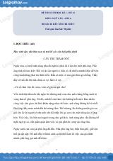 Đề thi học kì 1 Văn 6 Cánh diều - Đề số 11
